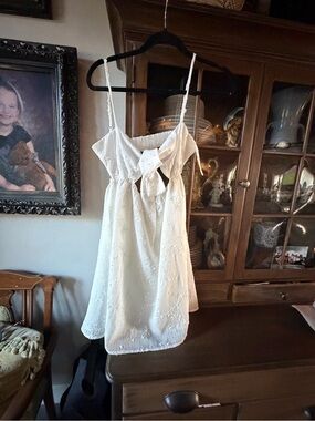 NWT Princess Polly White Embroidered Eyelet Mini Dress